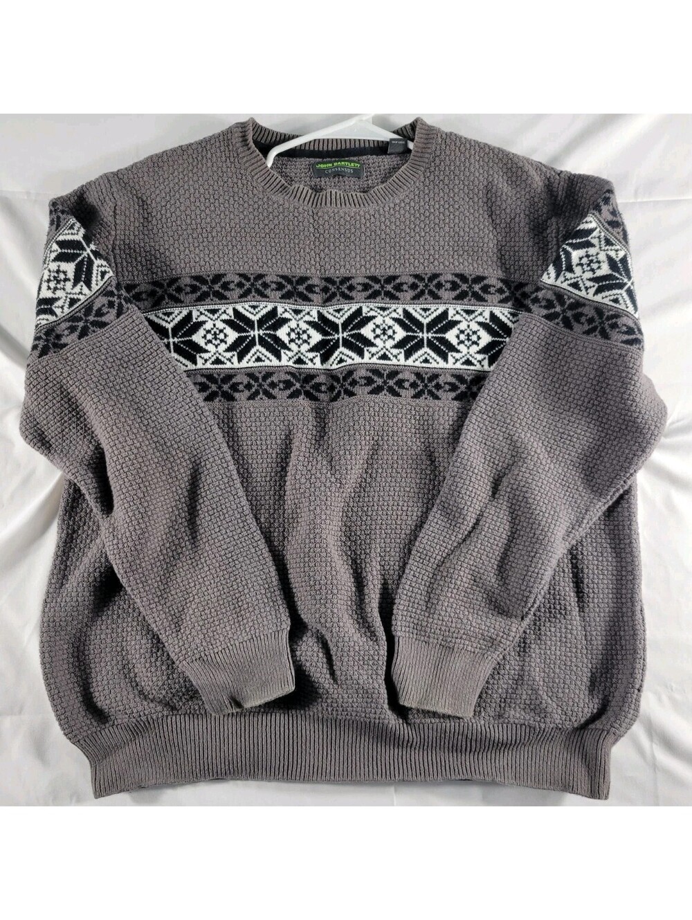 Consensus sportswear heavy knit sweater Size Large XL John Barlett Cotton